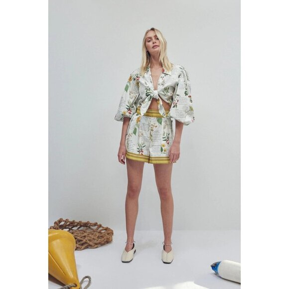 Alemais Rosie Multi Botanical Shorts AU6 US2 - Picture 2 of 14